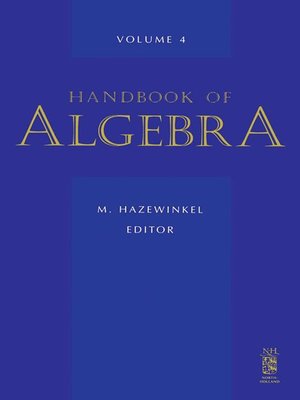 cover image of Handbook of Algebra
